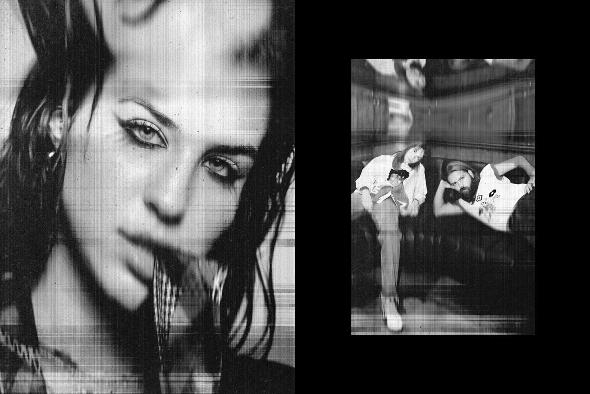 Distorted printer effect 7