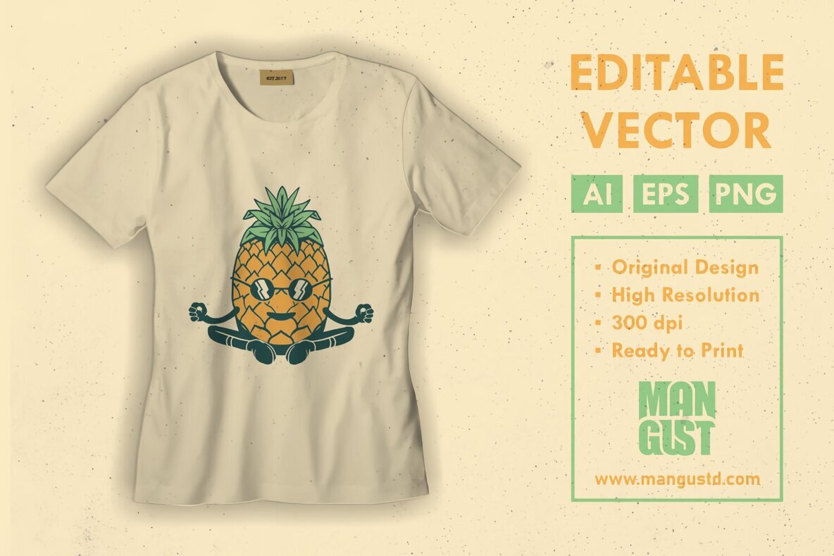 Yoga Meditation Pineapple 3