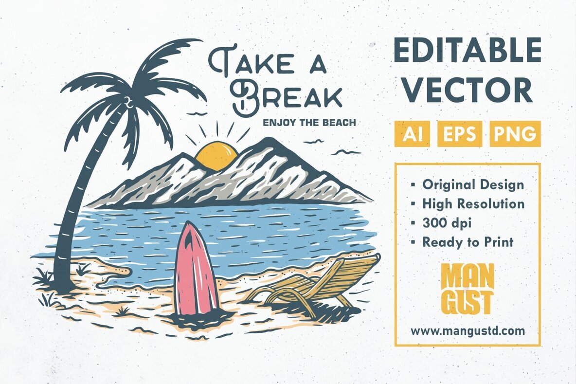 Take a Break Enjoy The Beach 1