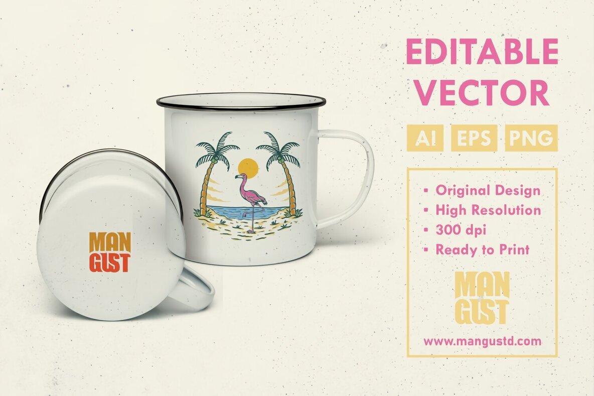 Summer Vibes Flamingo 2