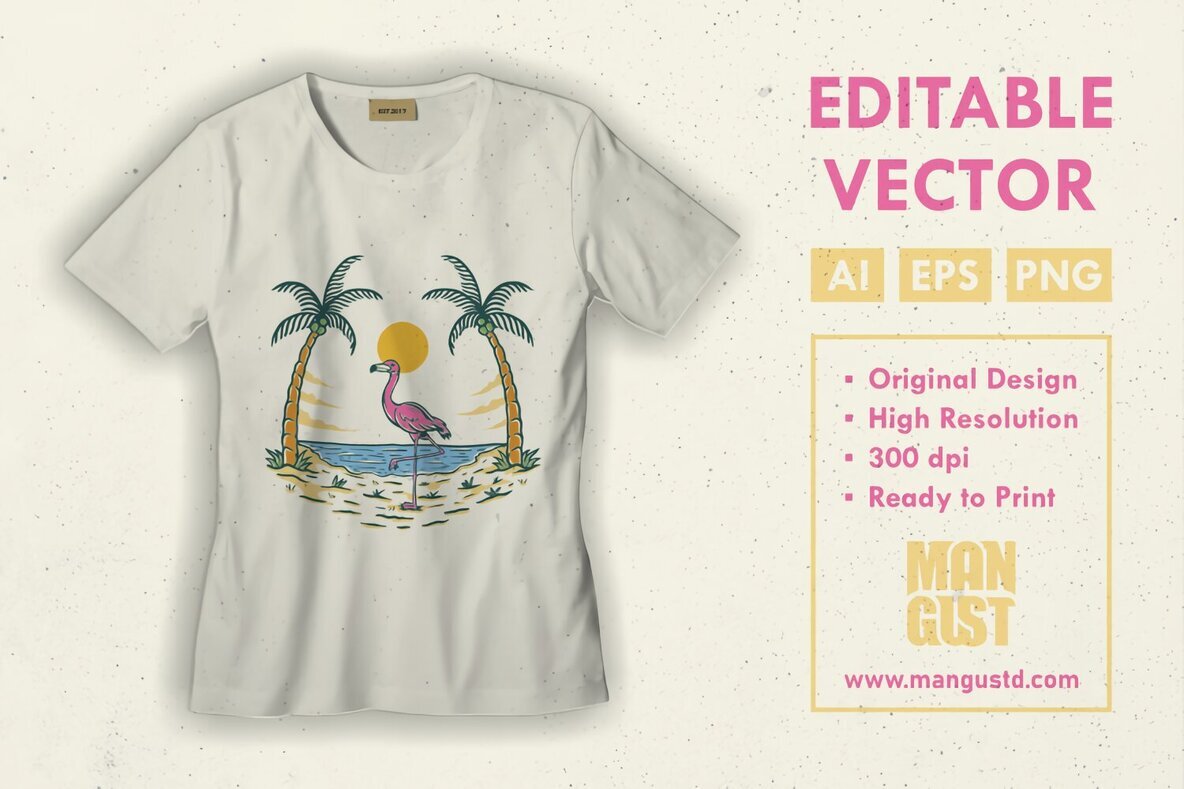 Summer Vibes Flamingo 3