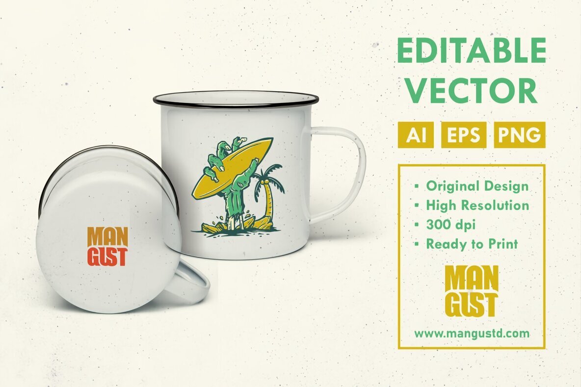 Summer Surfer Zombie 2