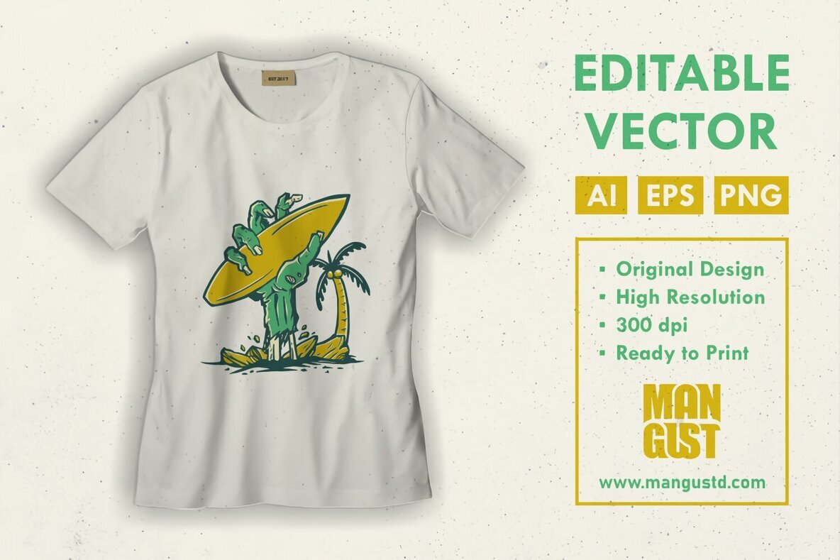 Summer Surfer Zombie 3