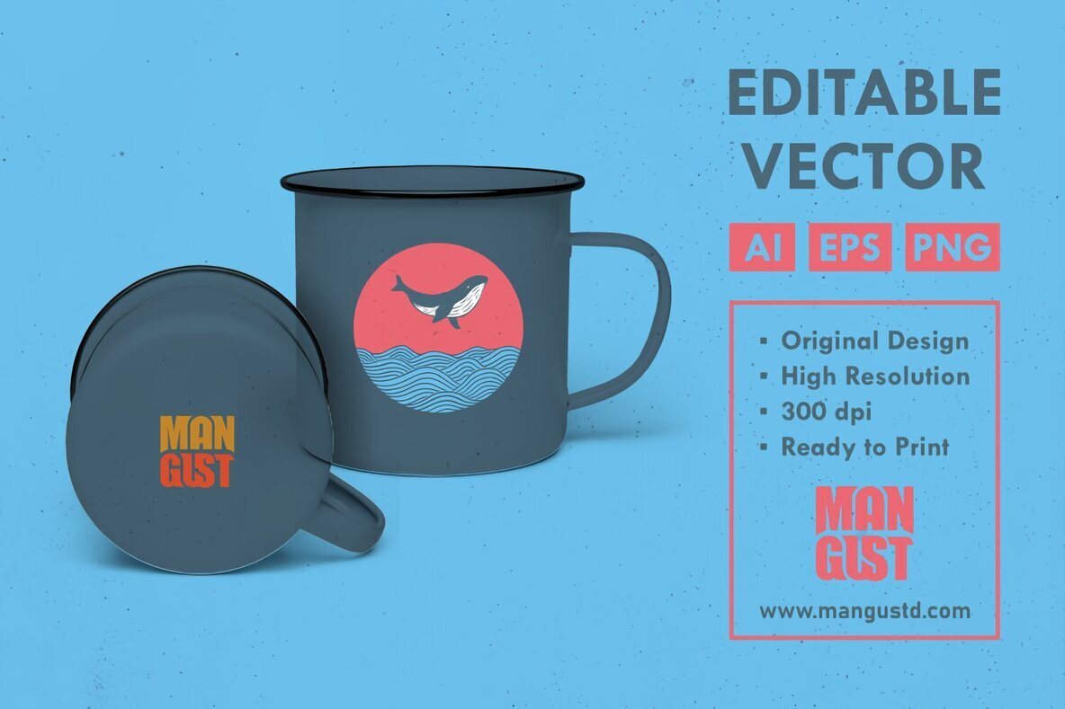 Whale Jumping in The Ocean 2