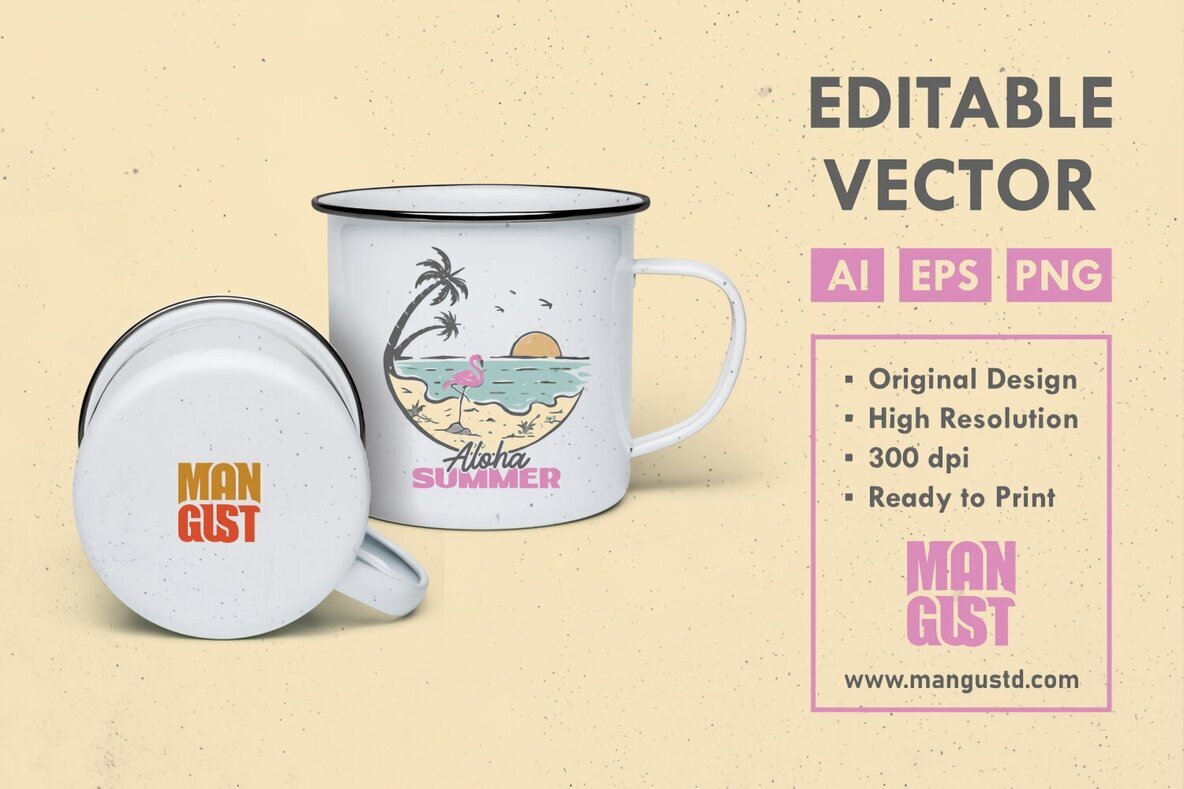 Aloha Summer Flamingo 2