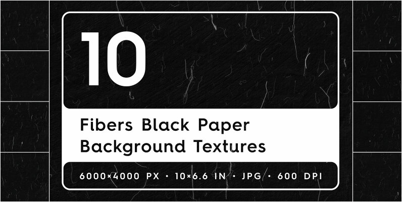 10 Fibers Black Paper Texture Backgrounds