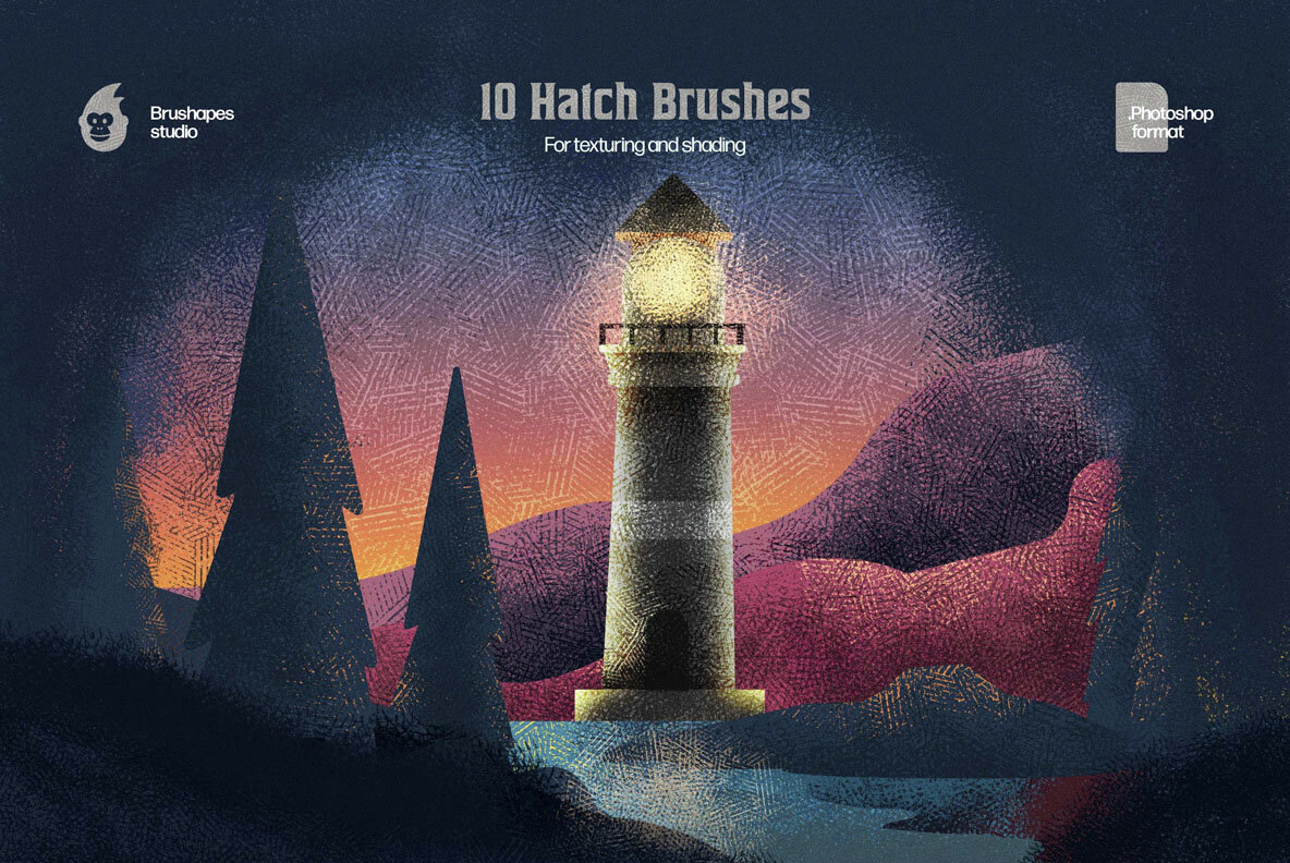 Hatch Master Brushes for Photoshop 2