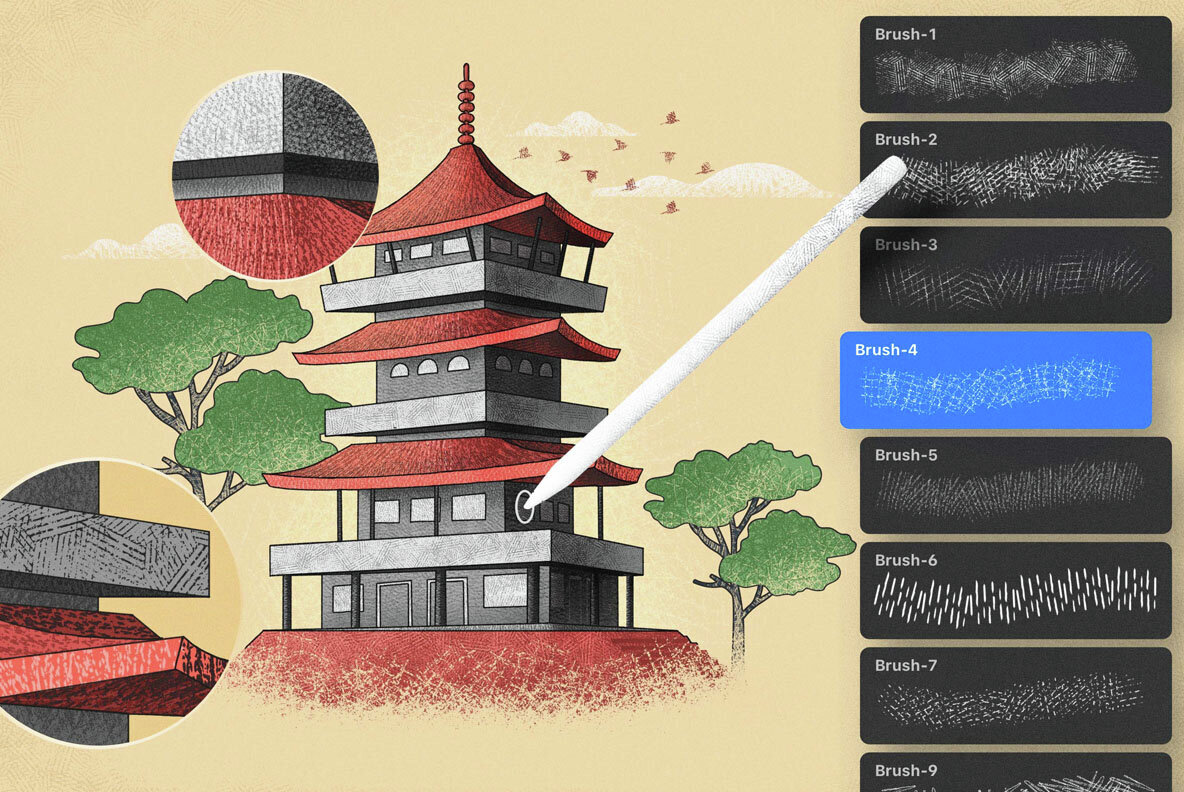 Hatch Master Brushes for Photoshop 3