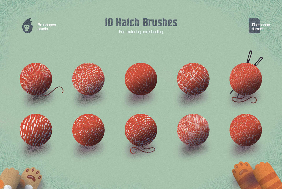 Hatch Master Brushes for Photoshop 6