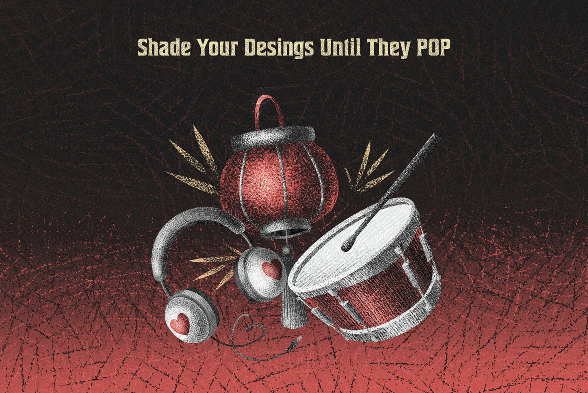 Hatch Master Brushes for Photoshop 9