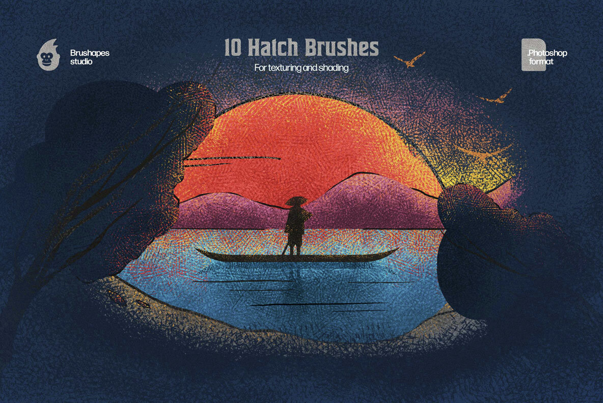 Hatch Master Brushes for Photoshop 10