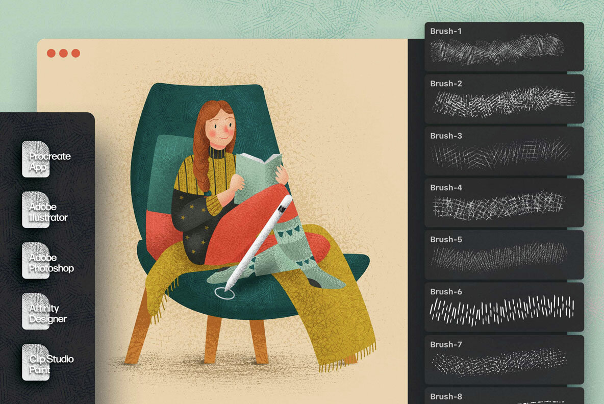 Hatch Master Brushes for Photoshop 11