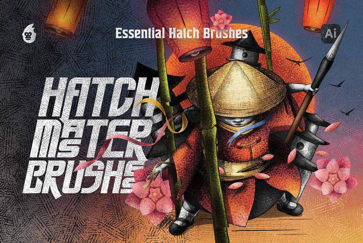 Hatch Master Brushes for Illustrator 1