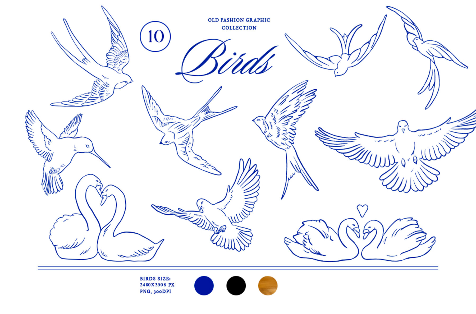 Barbara Vintage Line Art Set 19