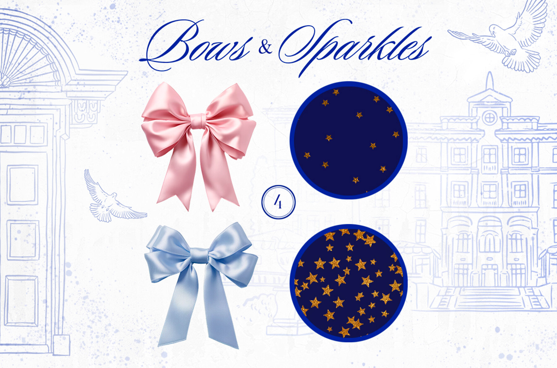 Barbara Vintage Line Art Set 28