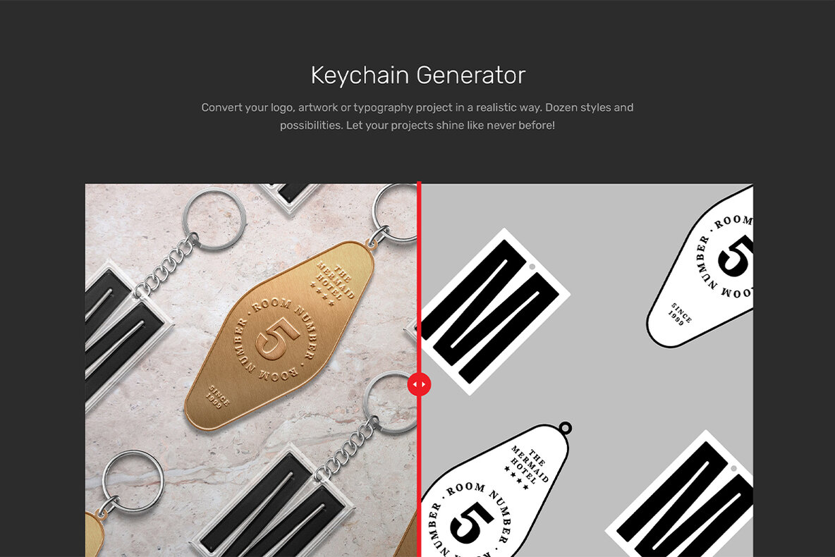 Keychain Mockups Generator 6