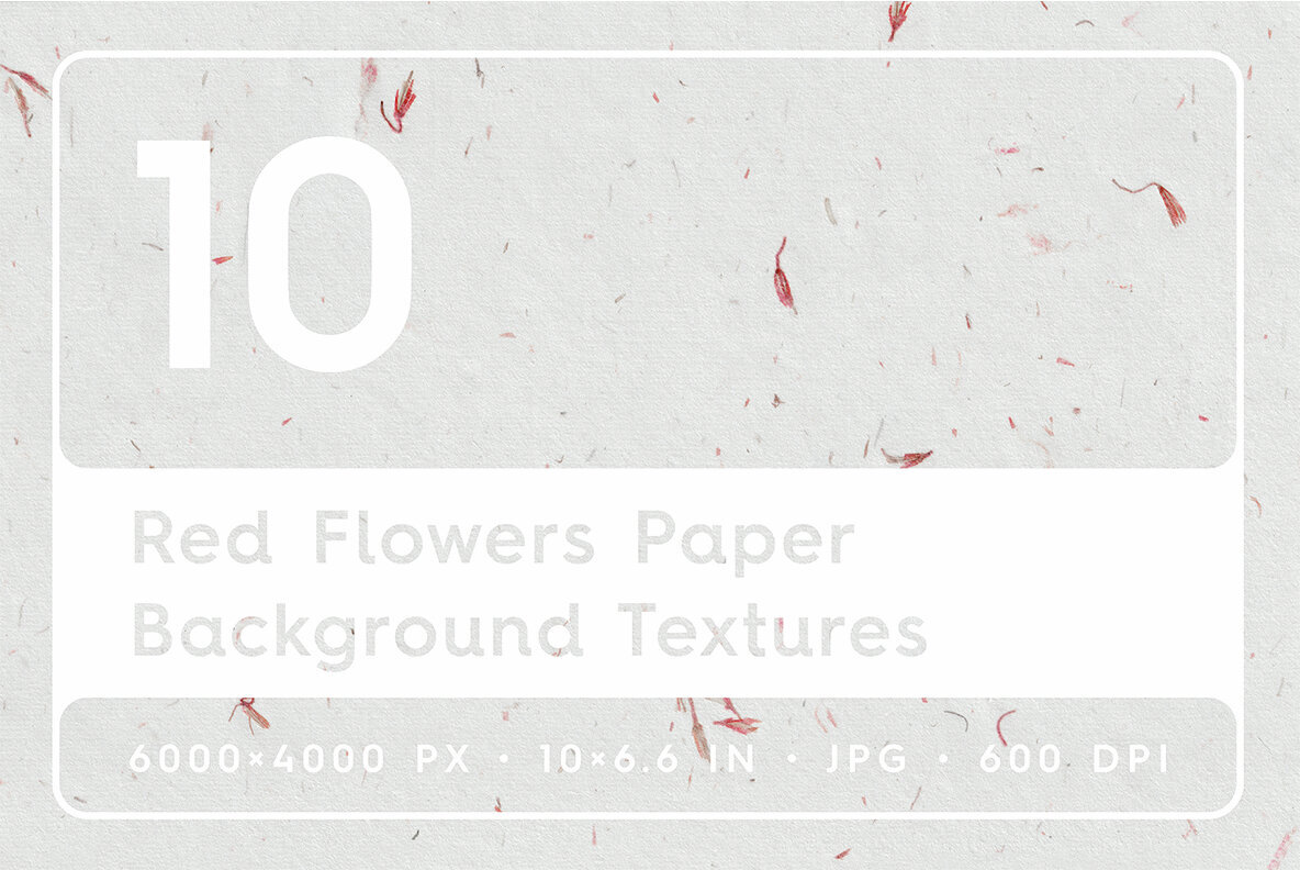 10 Red Flowers Paper Textures Backgrounds 1