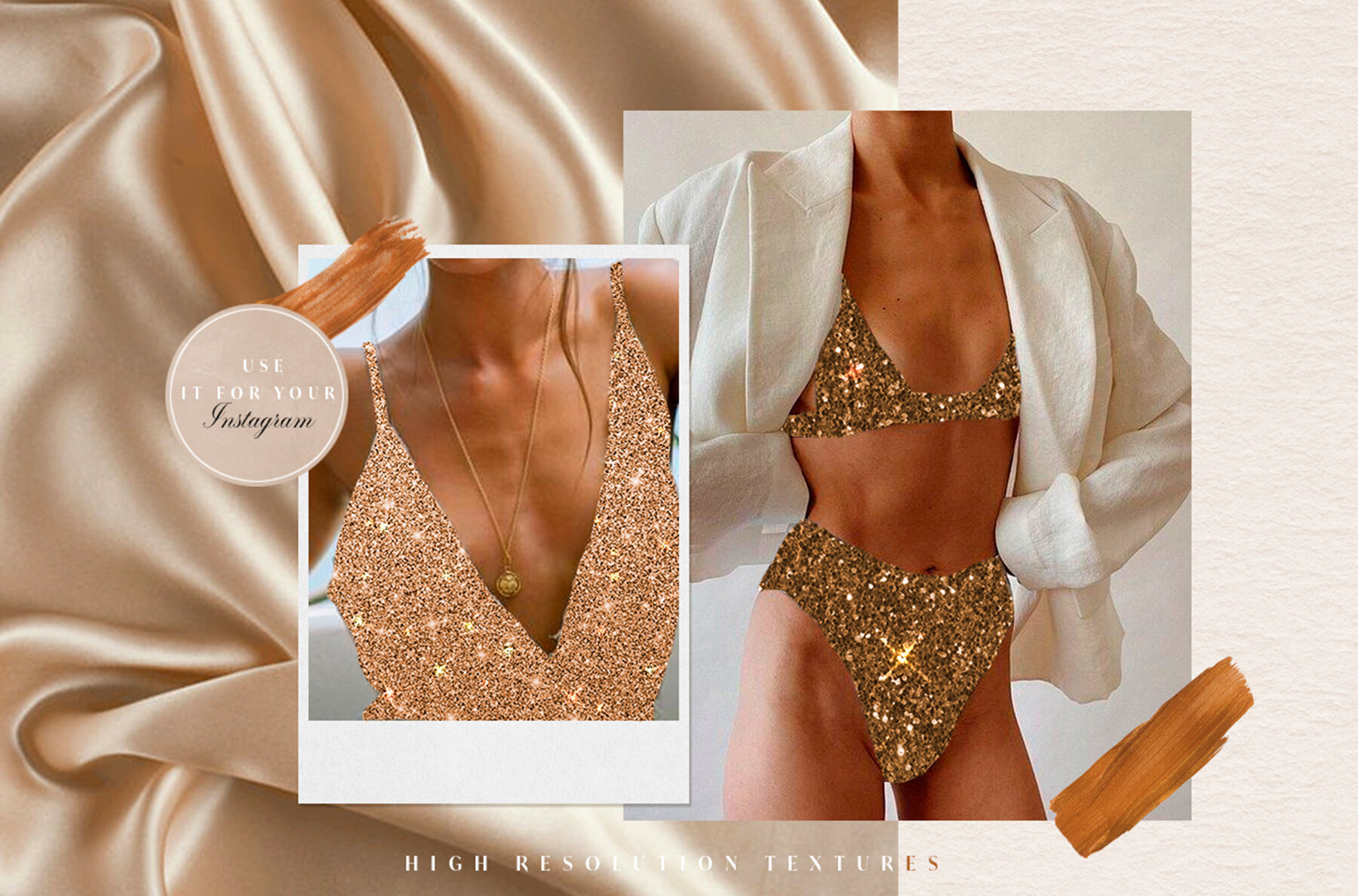 25 Gold Foil Glitter Luxury Textures Vol 1 4