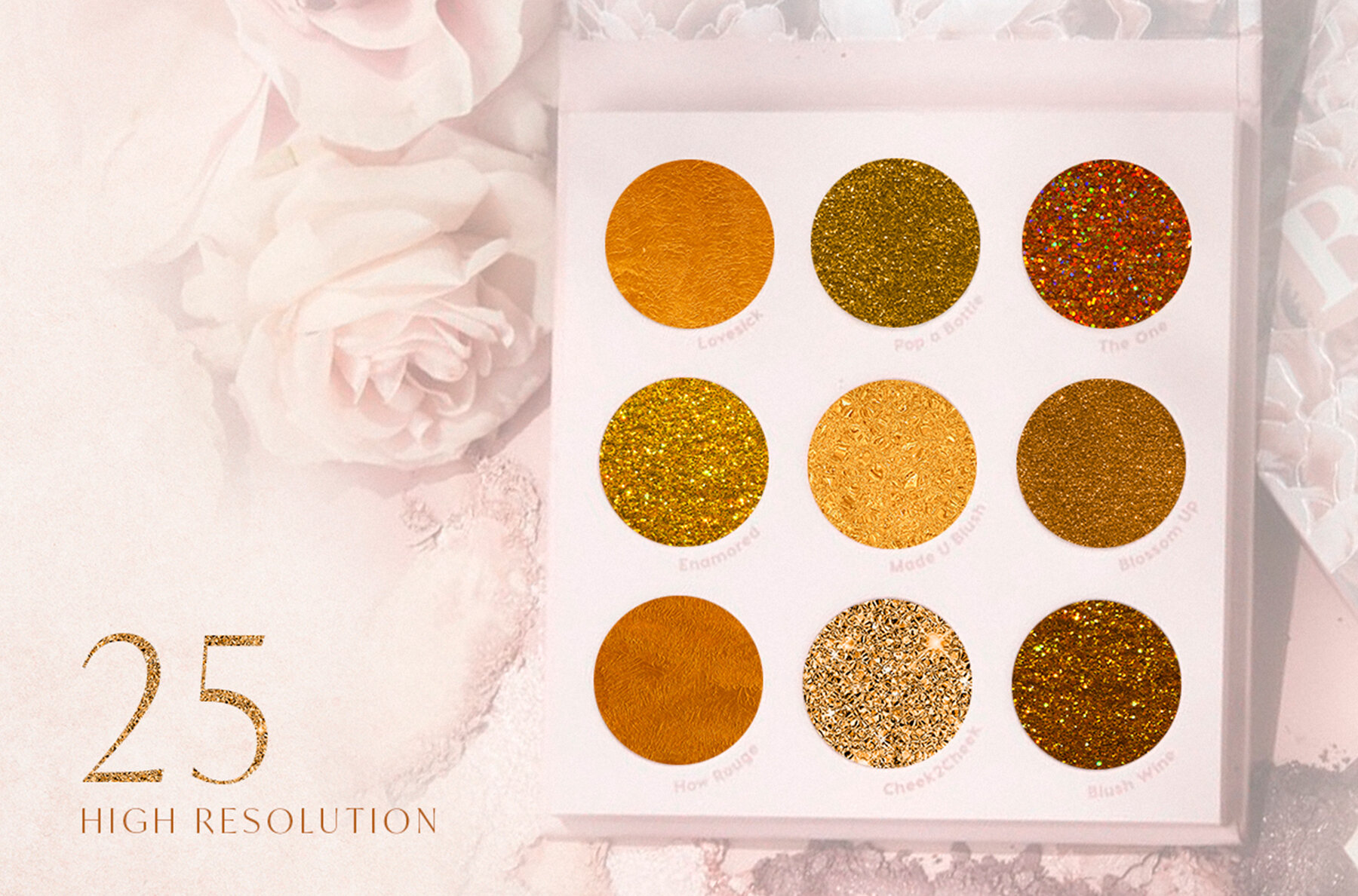 25 Gold Foil Glitter Luxury Textures Vol 1 5
