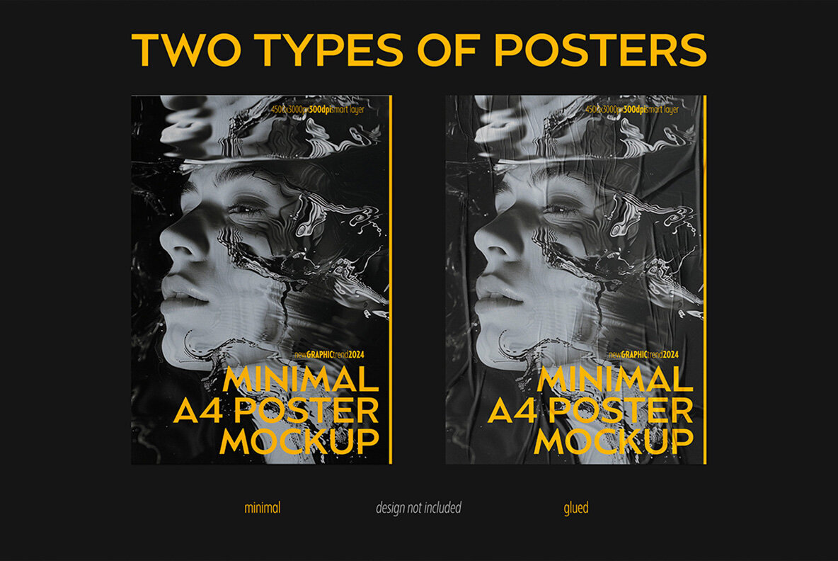Minimal A4 Poster Mockup Scene 2