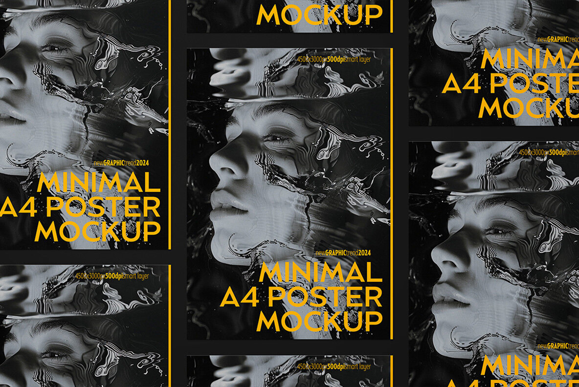 Minimal A4 Poster Mockup Scene 3