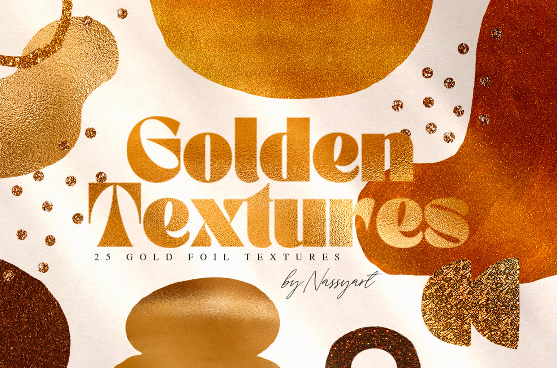 Gold Foil Glitter Paper Vol 2 1