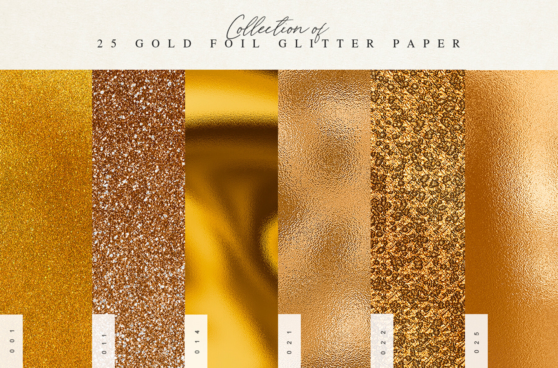 Gold Foil Glitter Paper Vol 2 2
