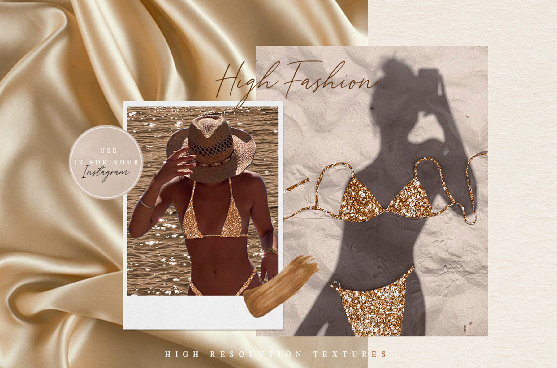 Gold Foil Glitter Paper Vol 2 4