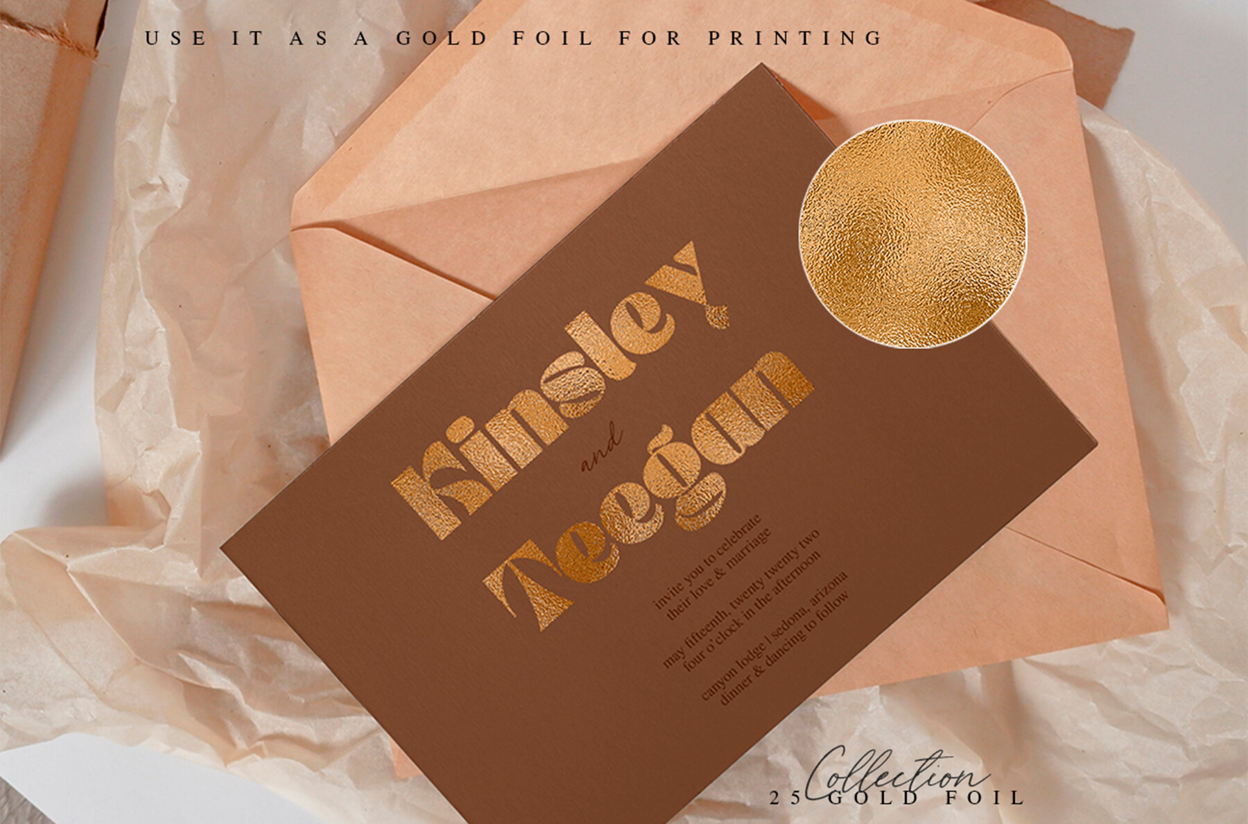 Gold Foil Glitter Paper Vol 2 5