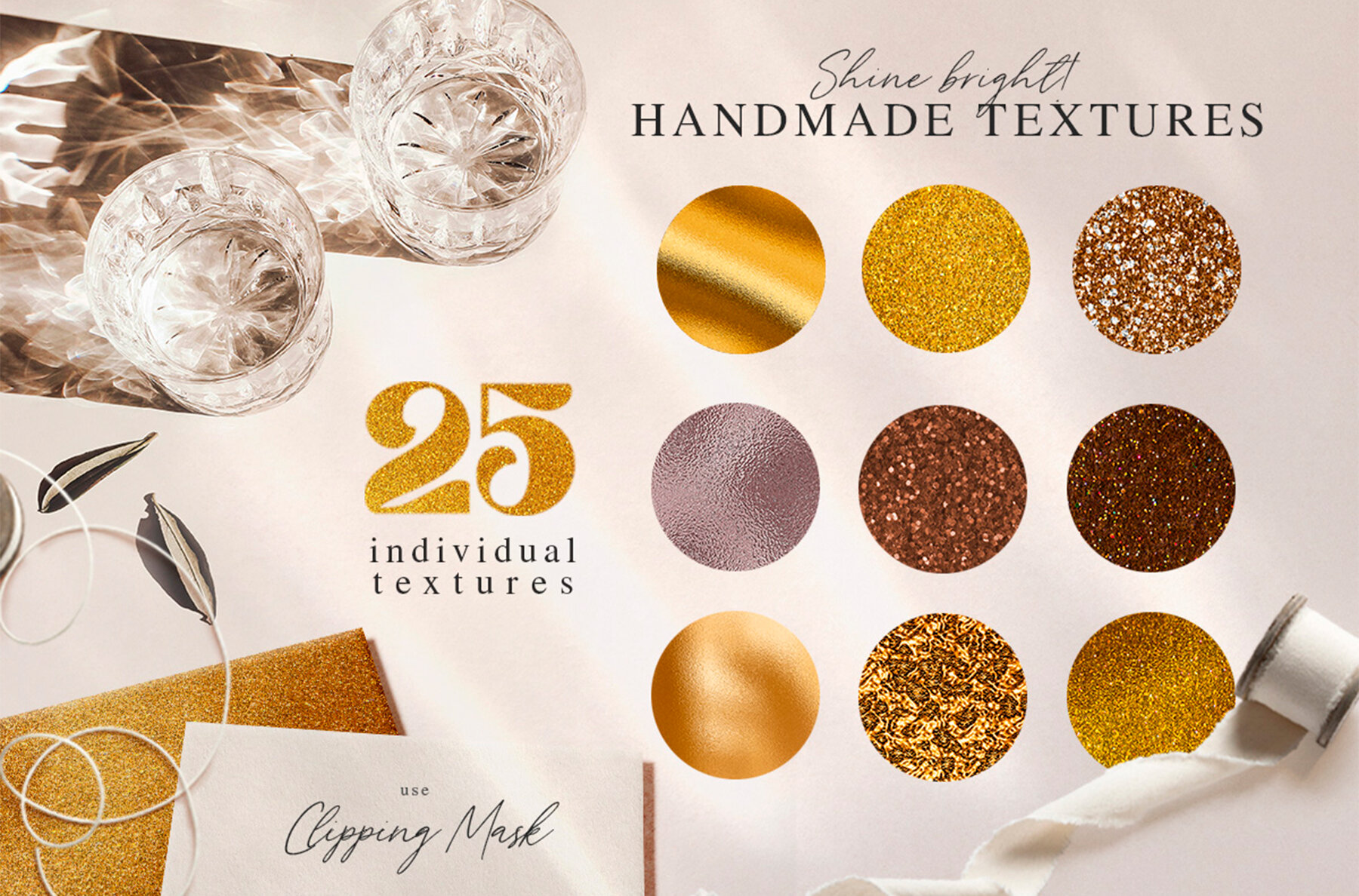 Gold Foil Glitter Paper Vol 2 7