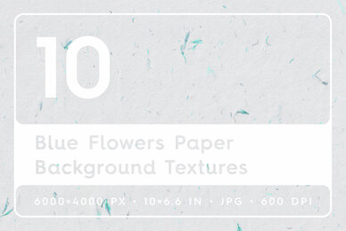 10 Blue Flowers Paper Textures Backgrounds