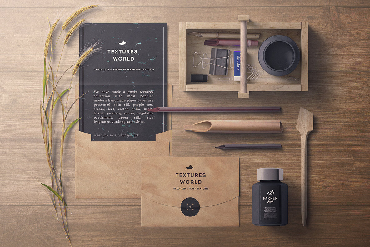 10 Turquoise Flowers Black Paper Texture Backgrounds 3