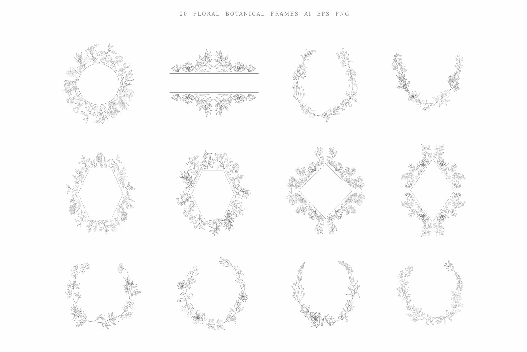 Botanical Hand Drawn Designs Logos 8