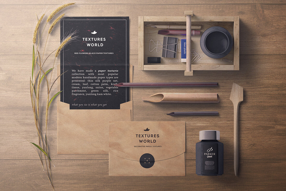 10 Red Flowers Black Paper Textures Backgrounds 4