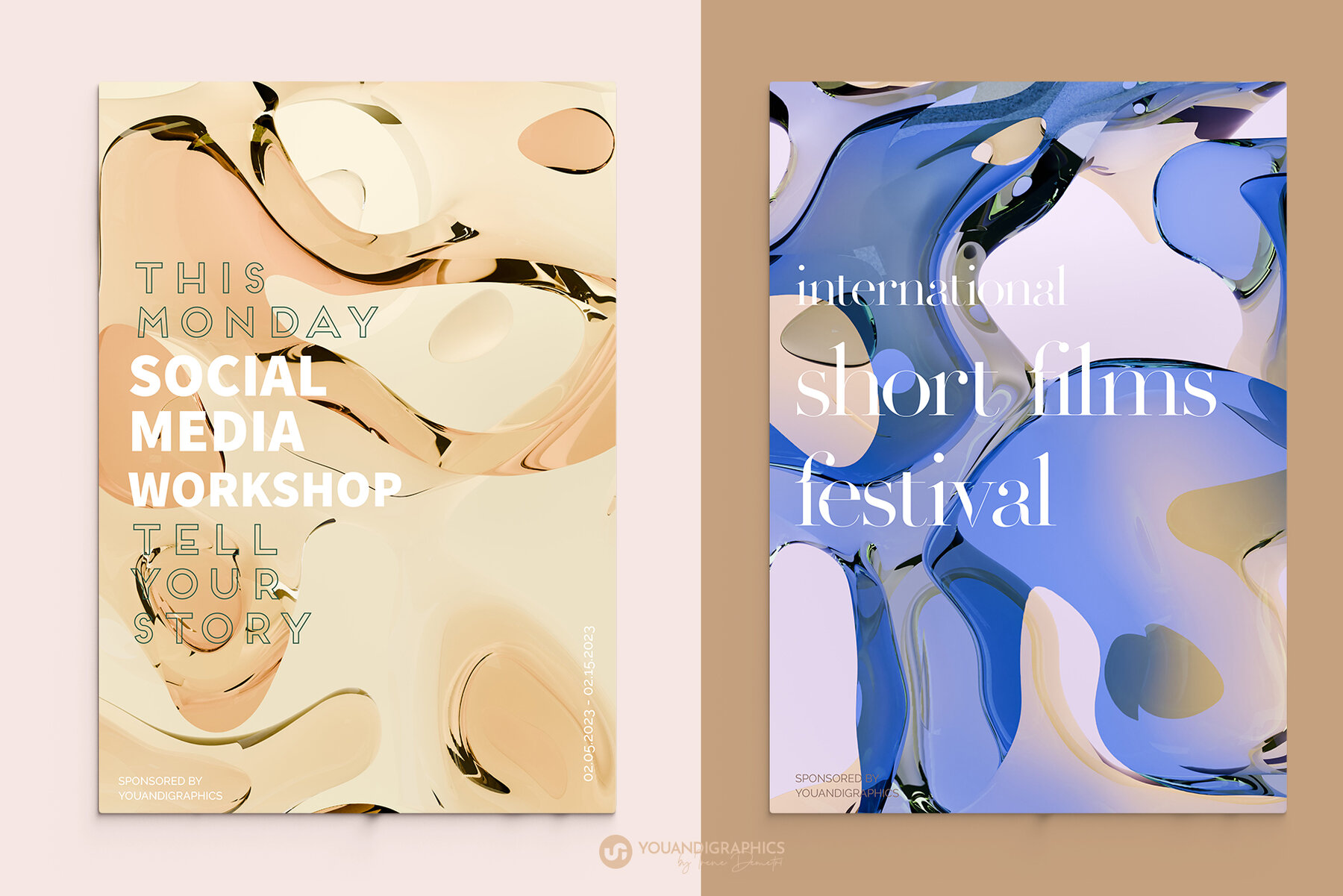 Liquid Glass Background Graphics 5