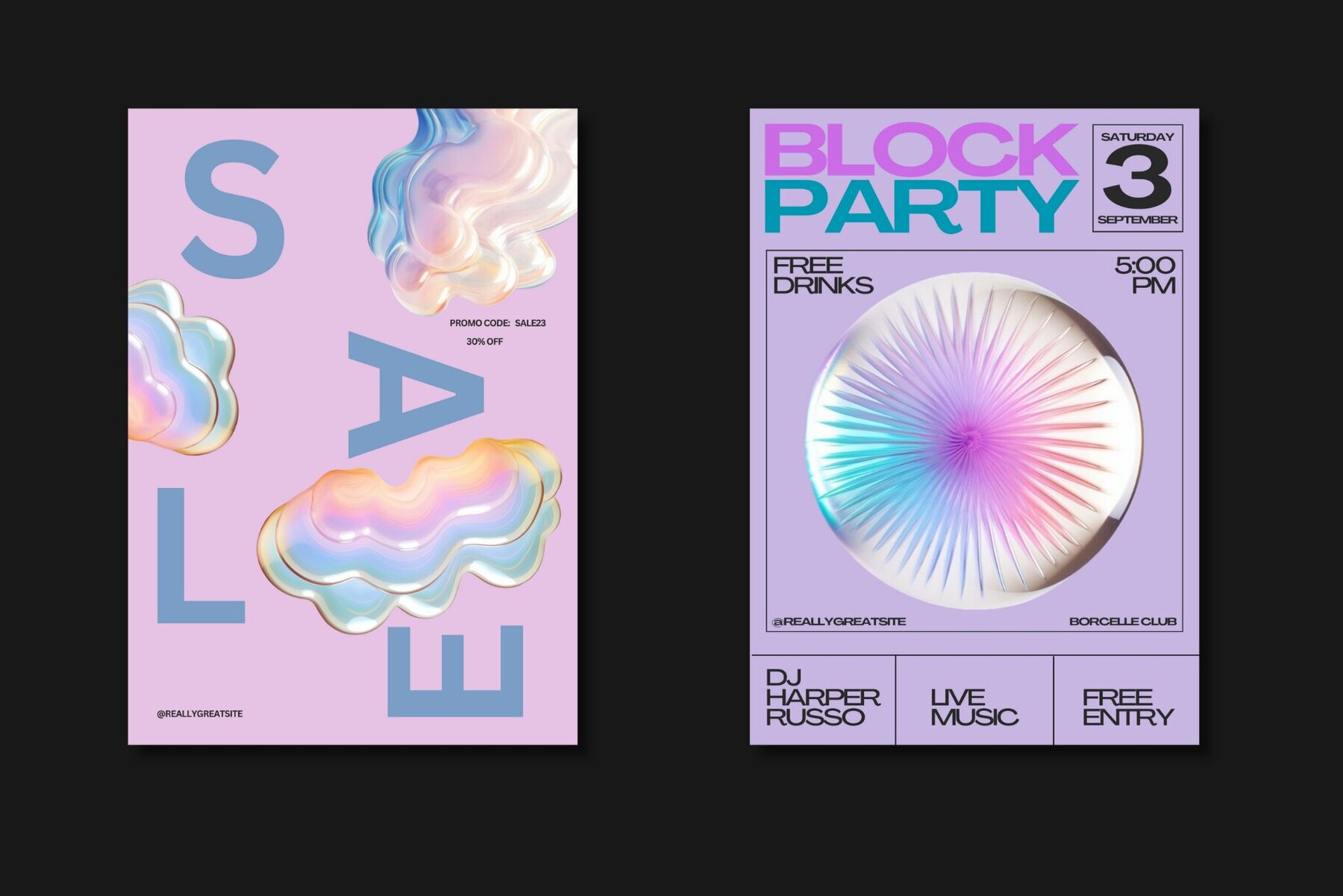 Abstract 3D Glass Shapes 10