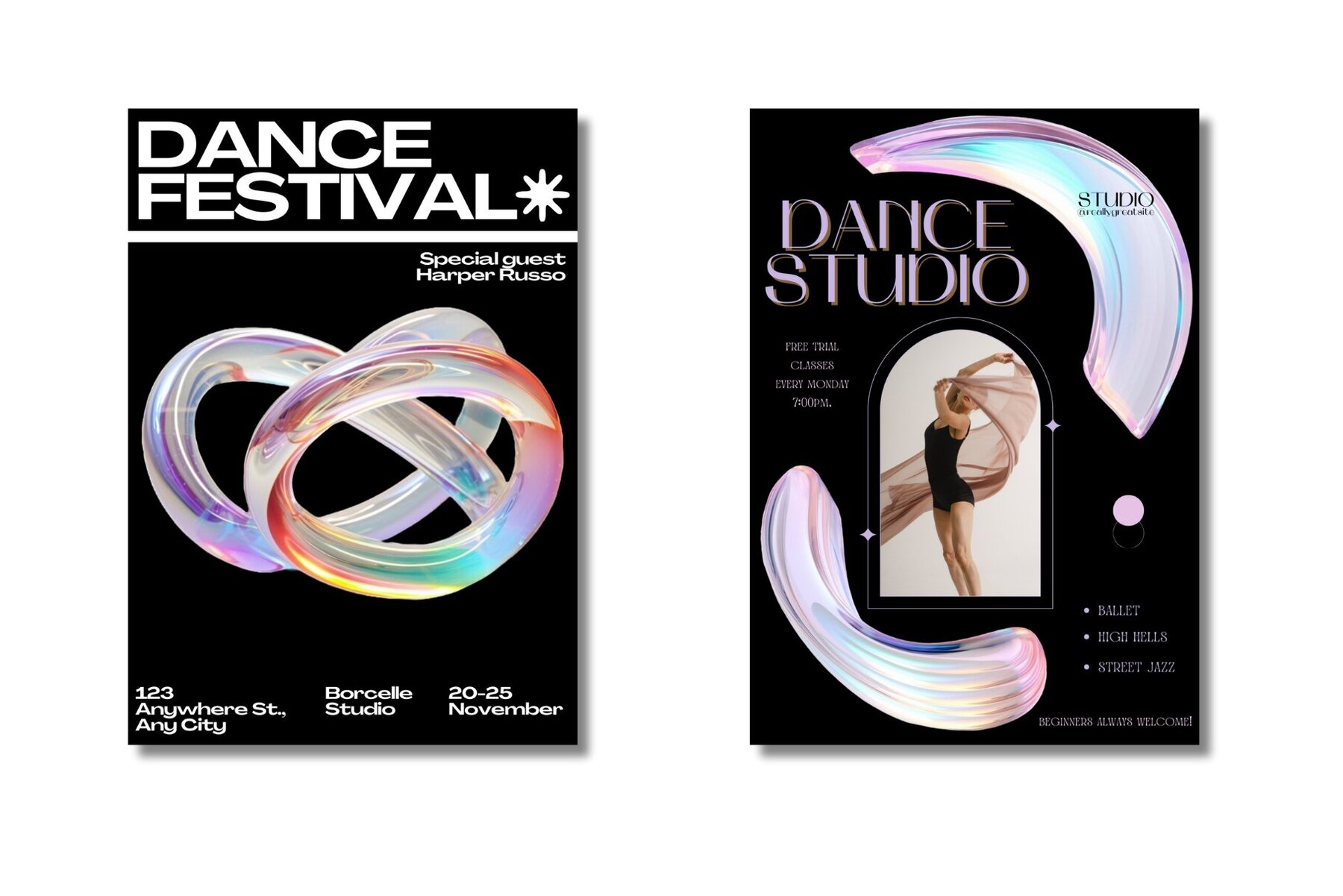 Abstract 3D Glass Shapes 11