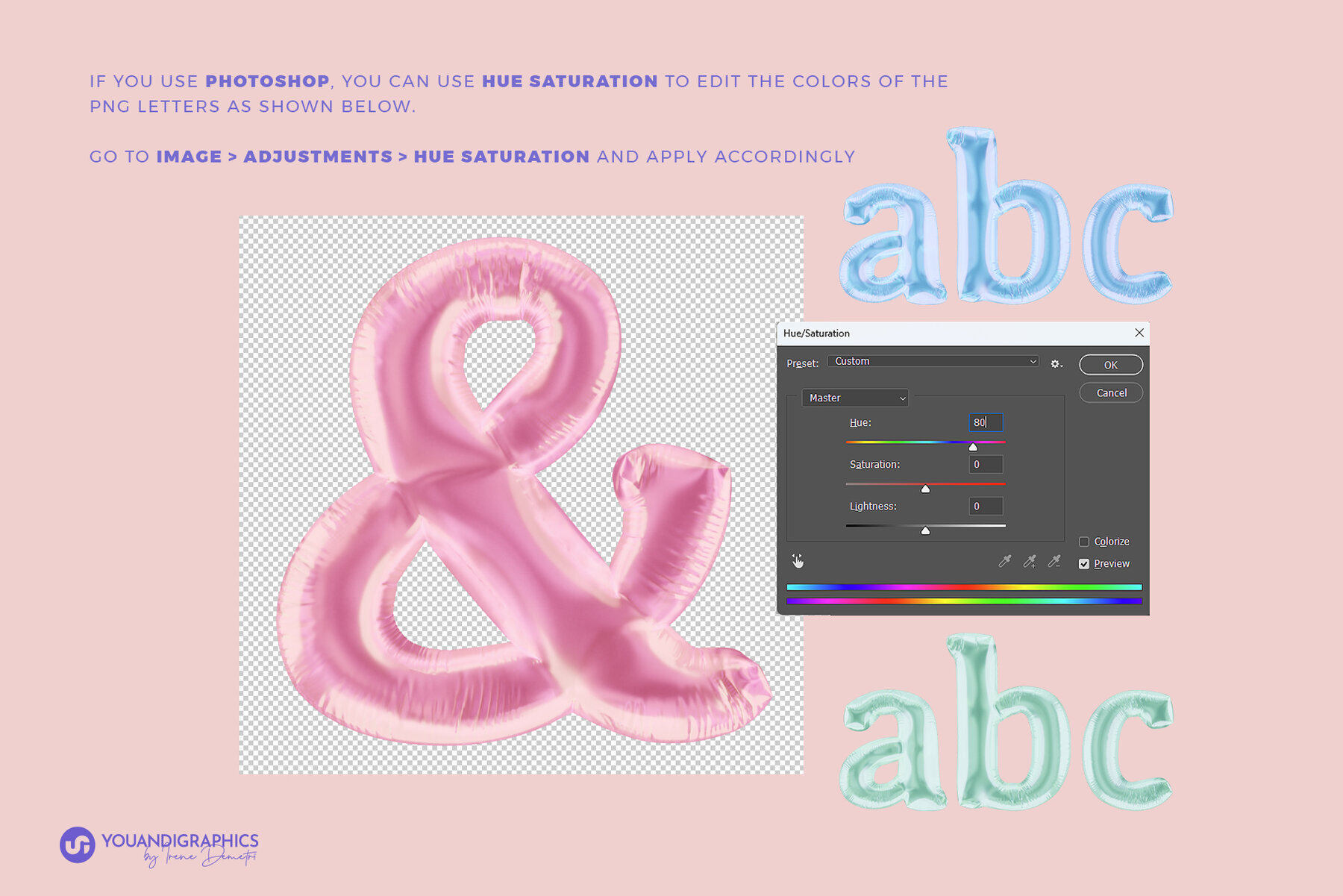 Purple Pop 3D Letters and Font 3