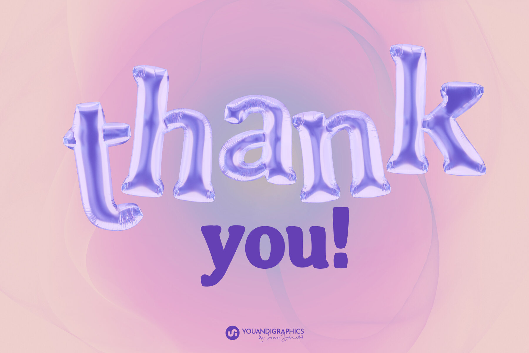 Purple Pop 3D Letters and Font 14