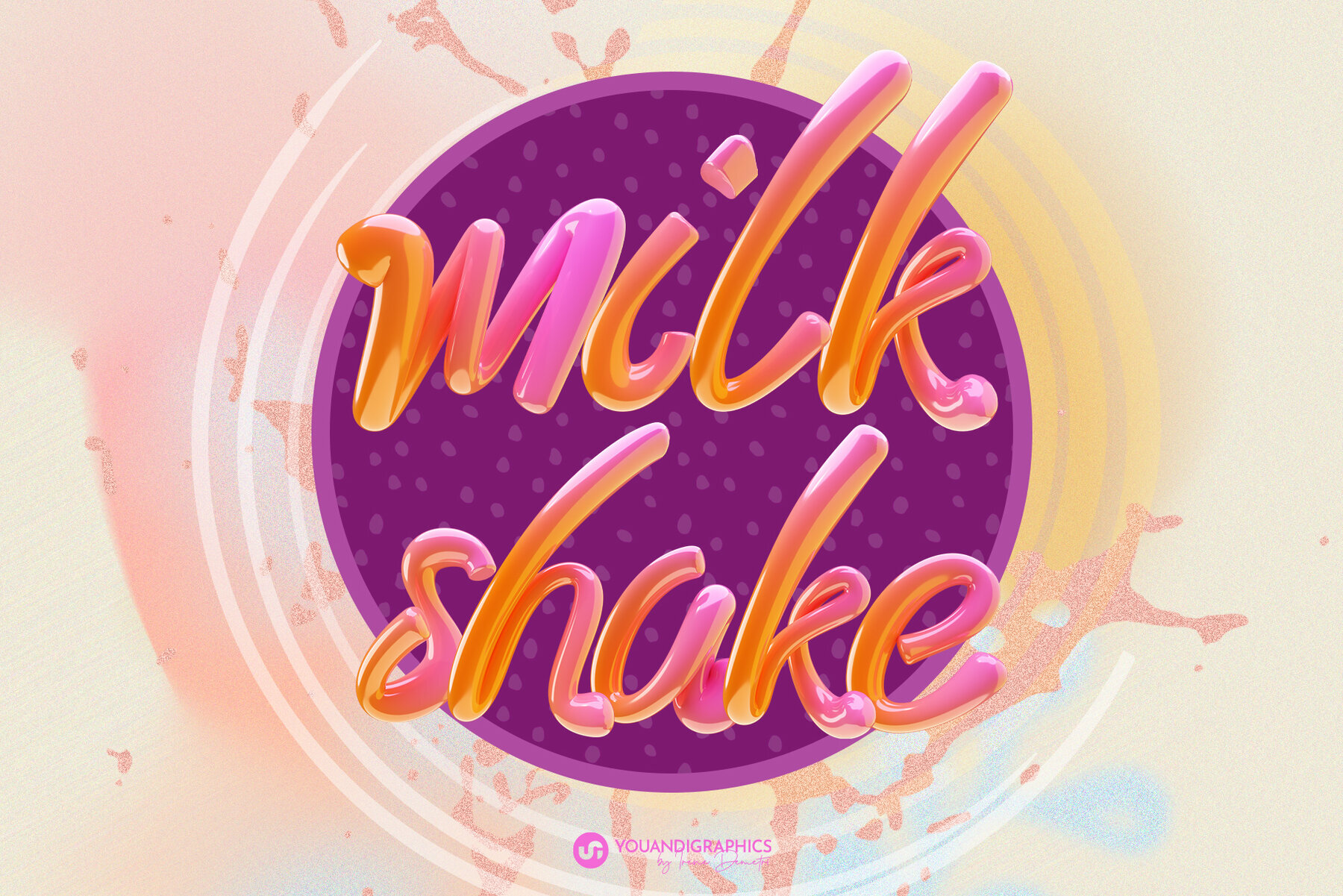 Candy Land 3D Letters and Font 3