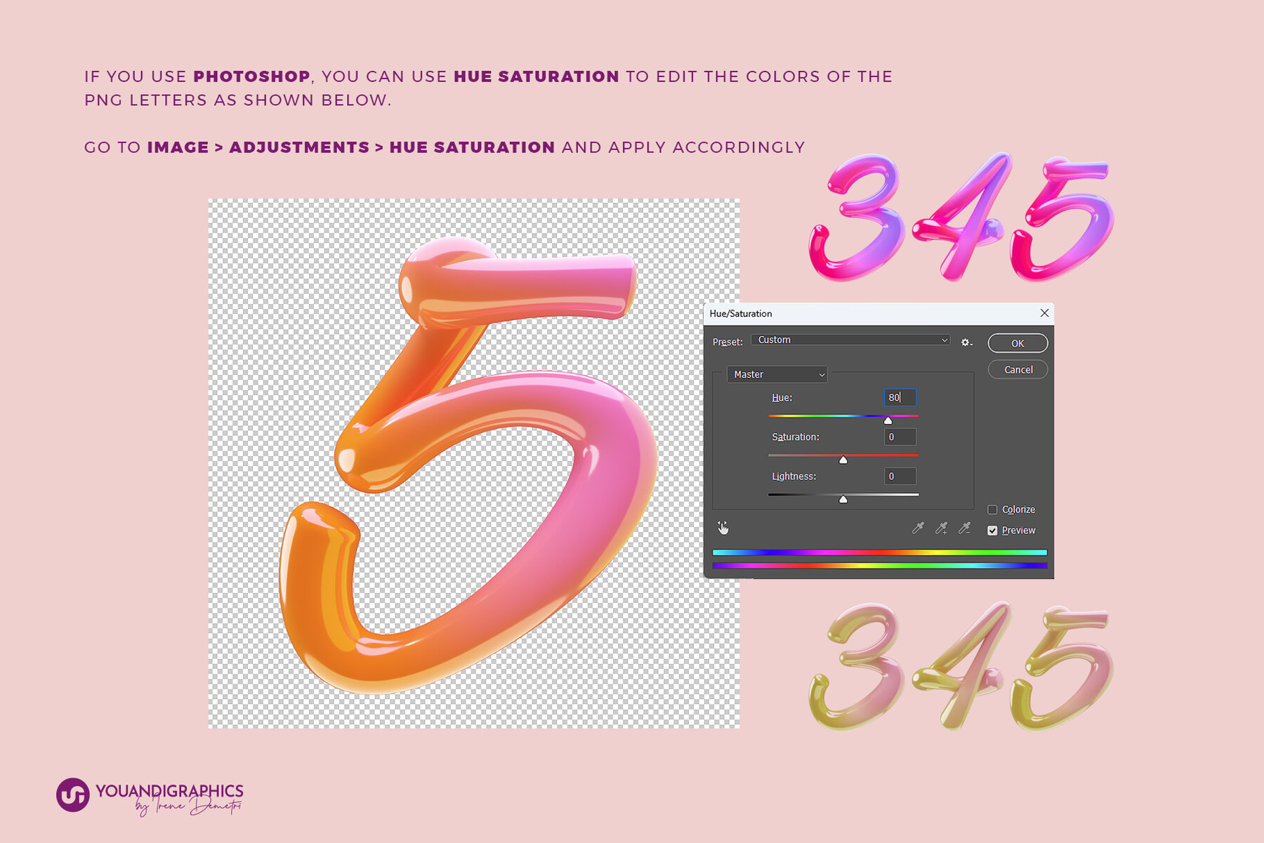 Candy Land 3D Letters and Font 4