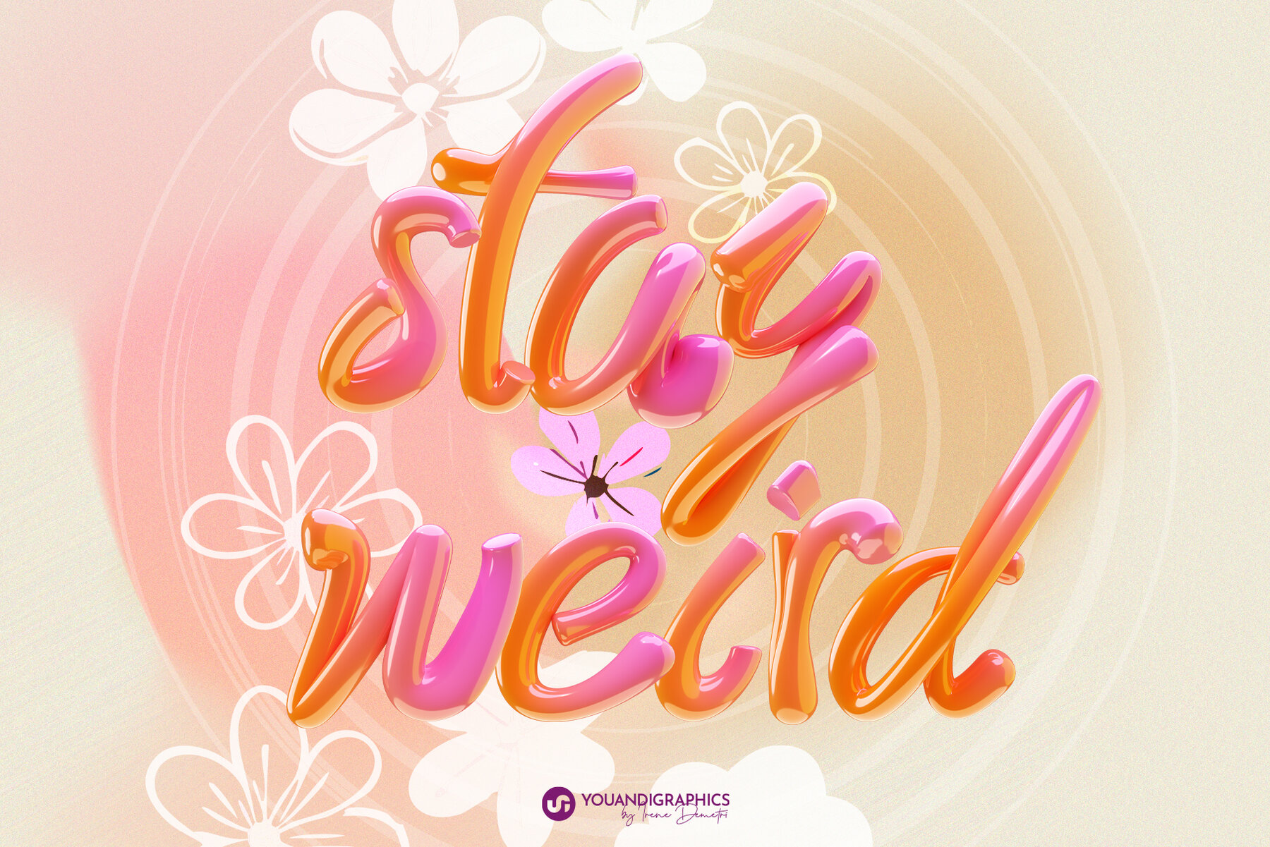 Candy Land 3D Letters and Font 5