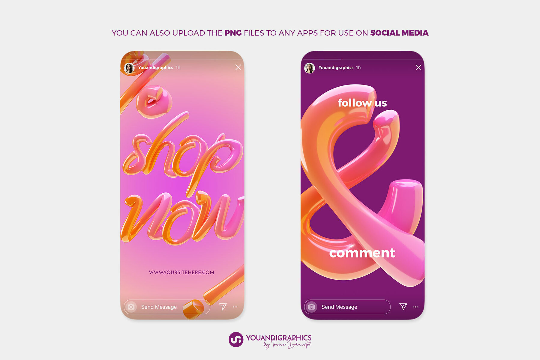 Candy Land 3D Letters and Font 8