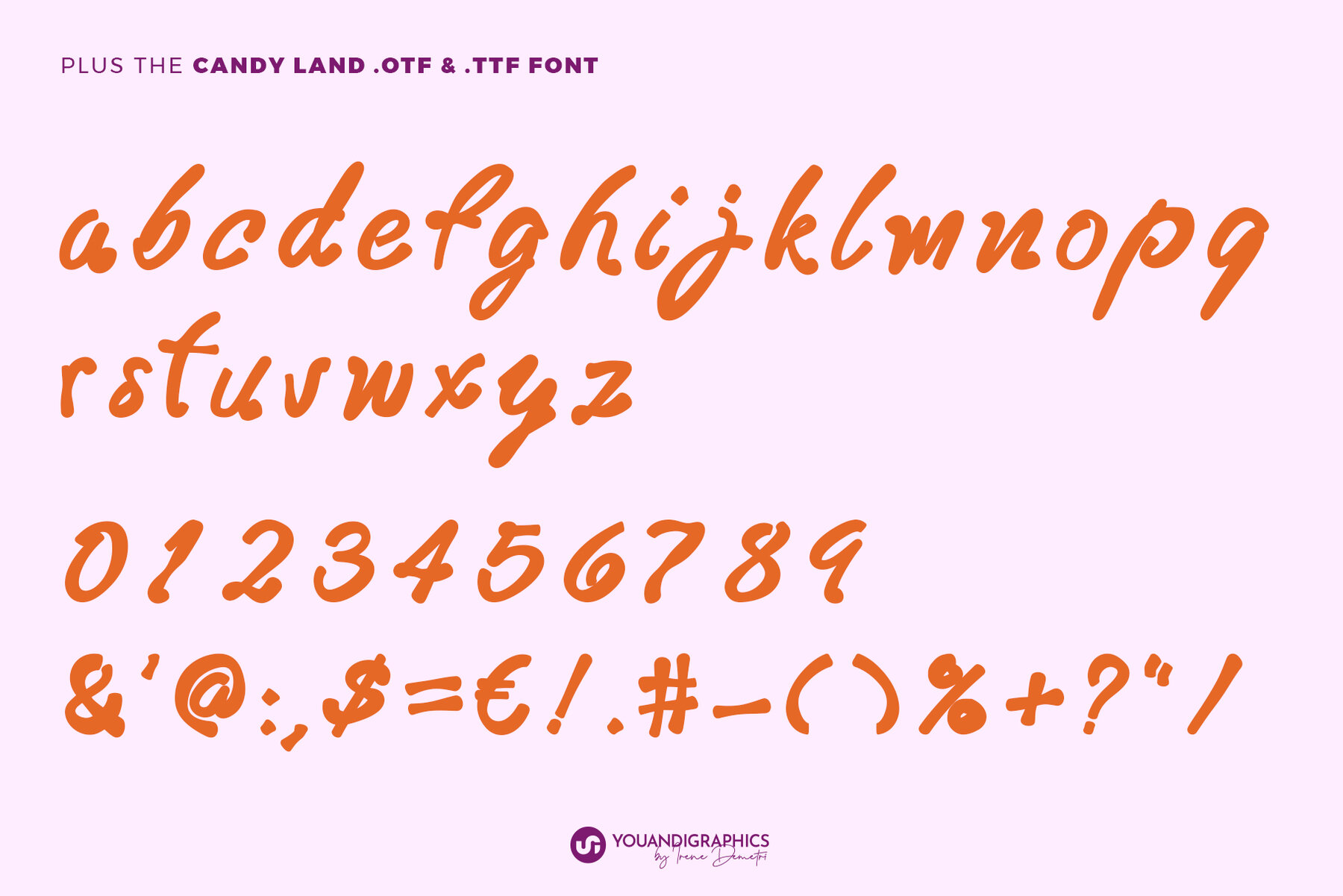 Candy Land 3D Letters and Font 13