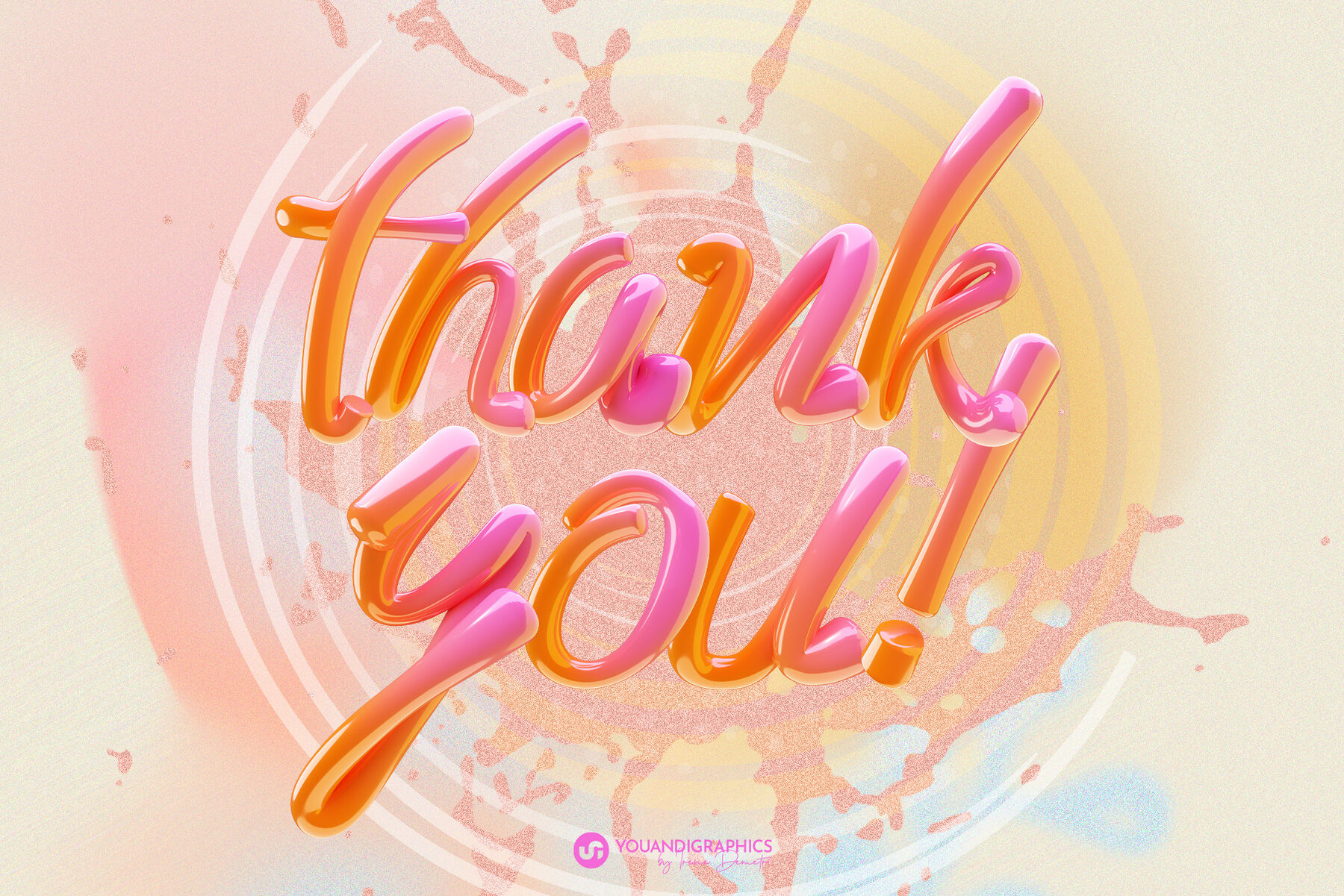 Candy Land 3D Letters and Font 14