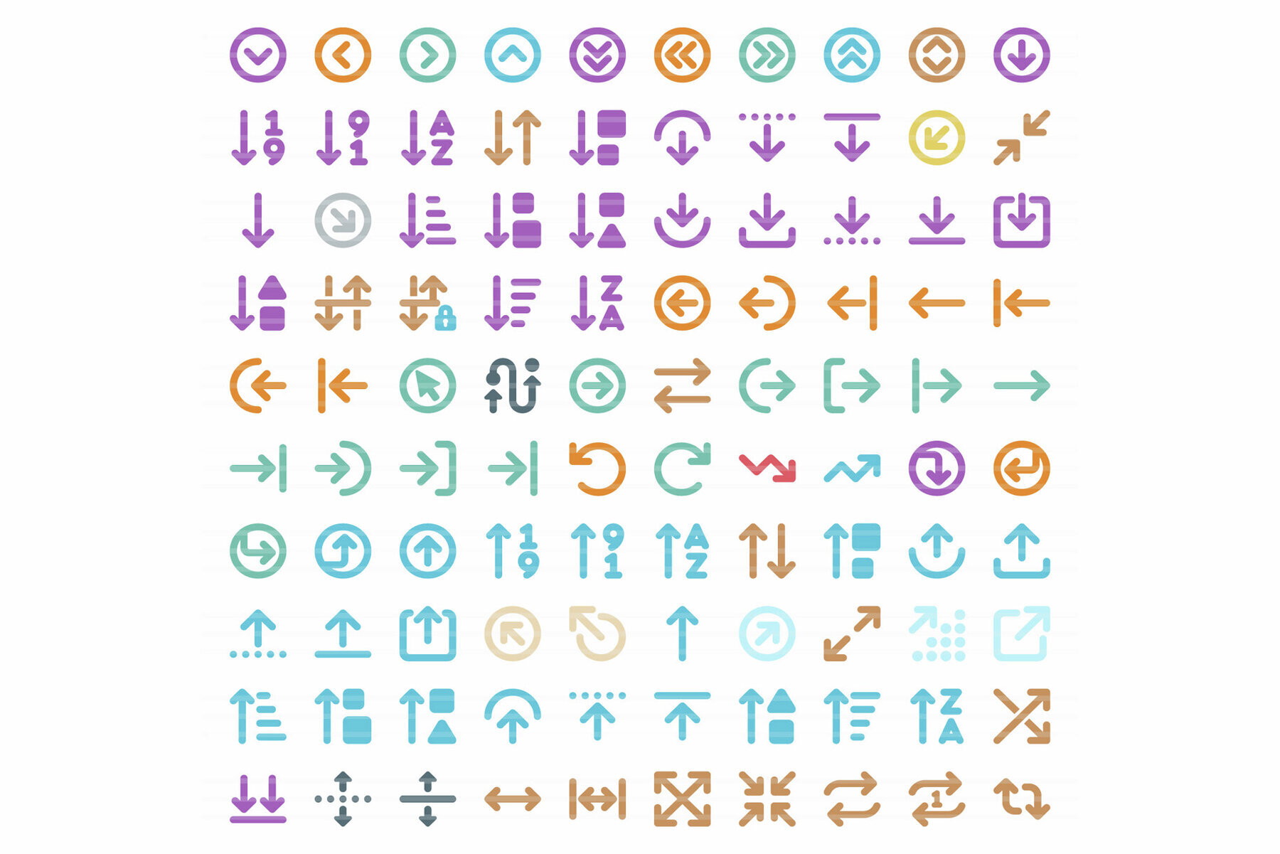 Perfico Arrows icon set 3
