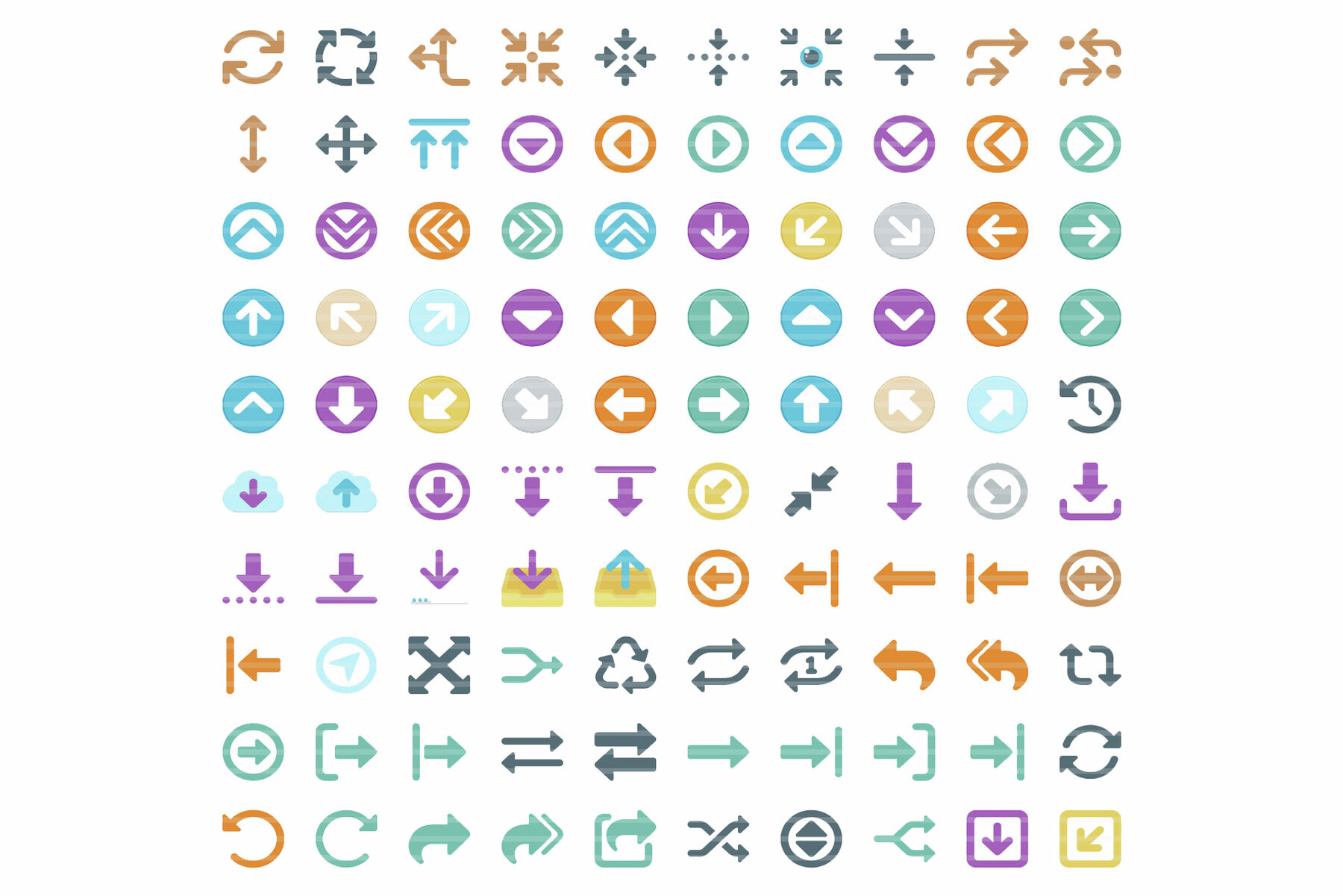 Perfico Arrows icon set 4