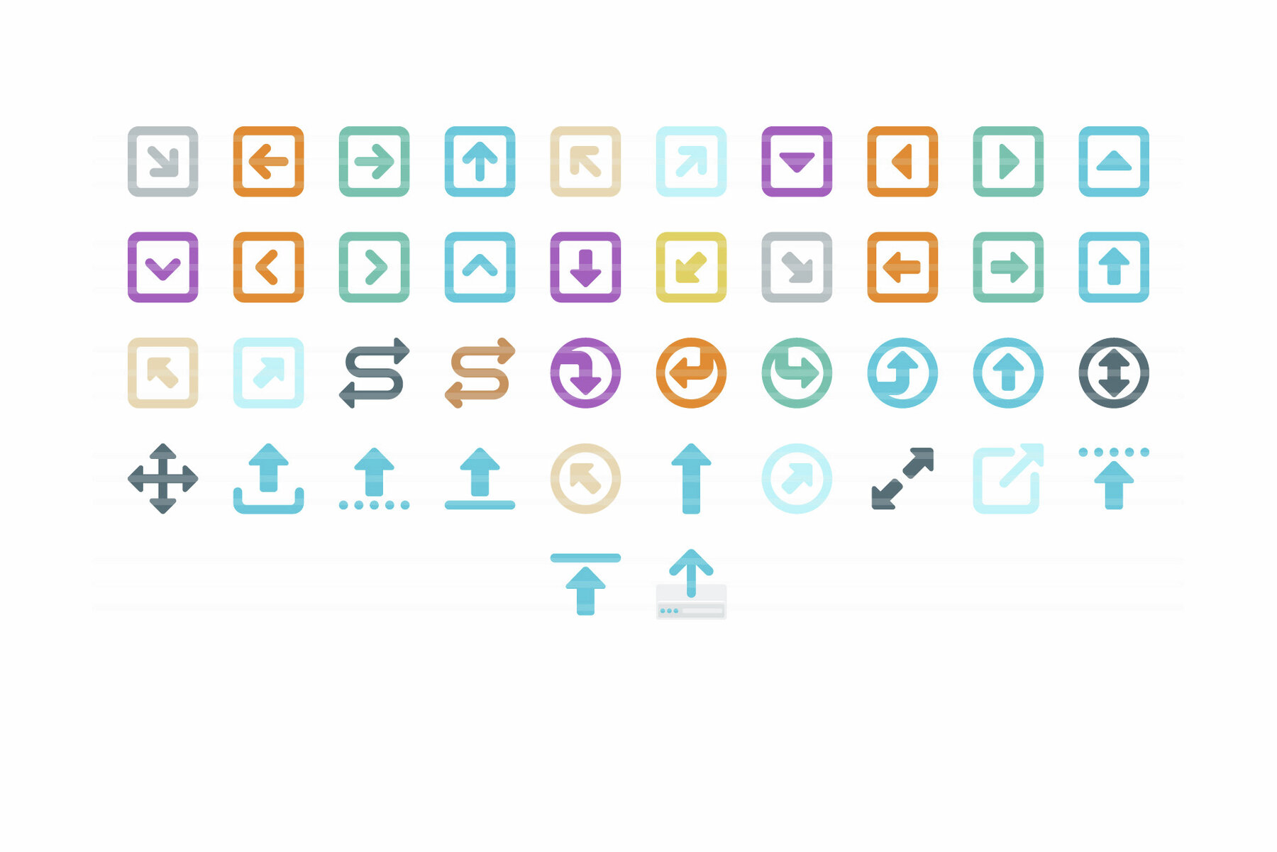 Perfico Arrows icon set 5