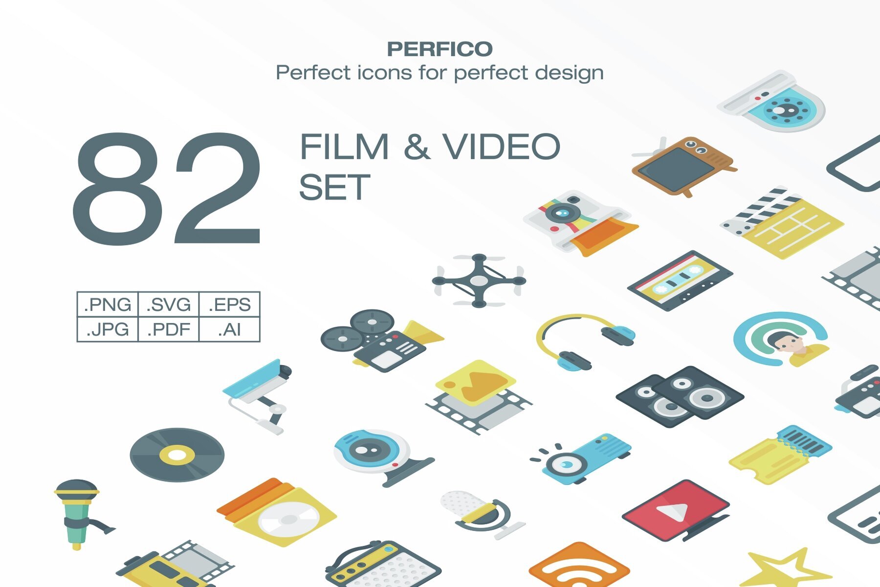 Perfico Film   Video icon set 1