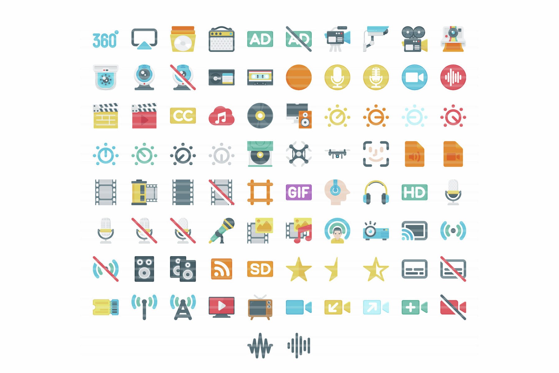 Perfico Film   Video icon set 3